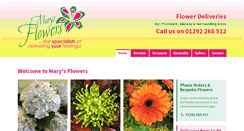 Desktop Screenshot of marysflowers.co.uk